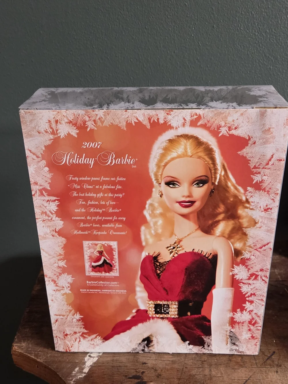 Barbie Holiday Doll in Red and White Fur-Trimmed Gown